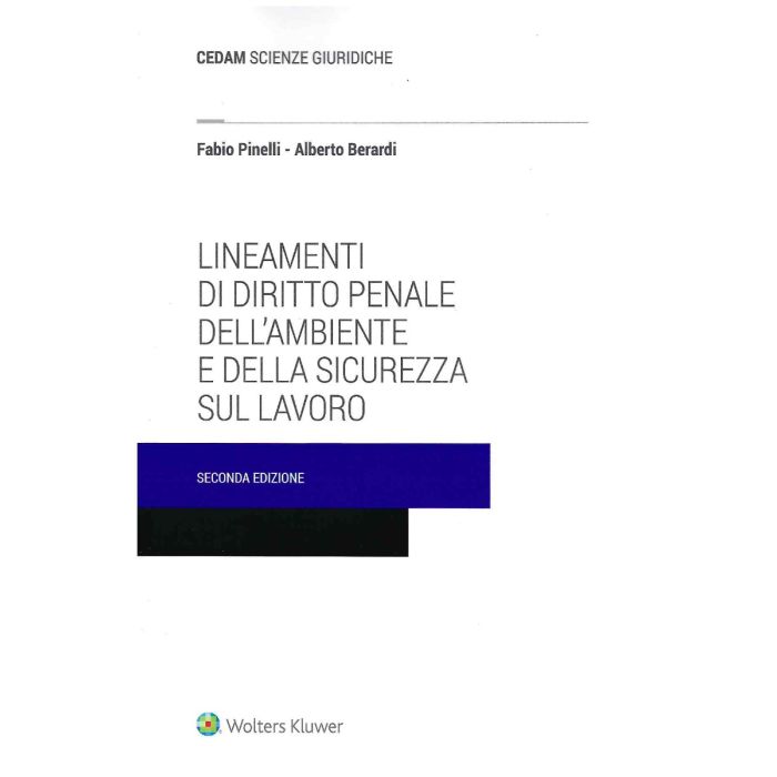 Lineamenti di diritto penale dell'ambiente e della sicurezza sul lavoro pinelli berardi cedam 2024