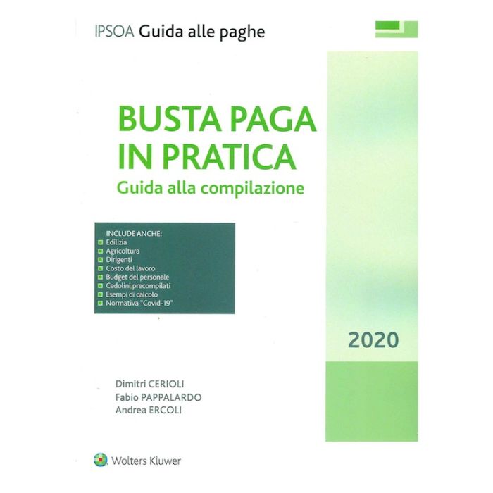 Busta paga in pratica guida alla compilazione 2020 ipsoa