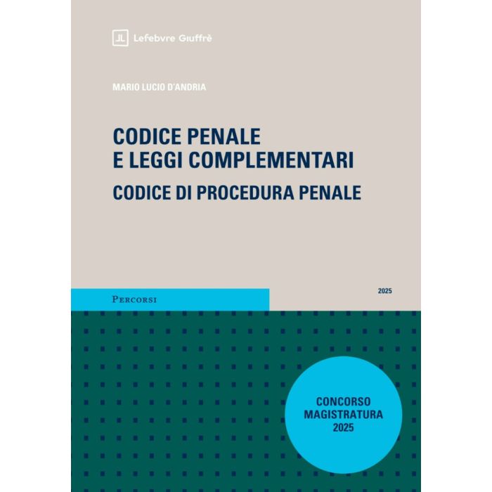 Codice Penale e procedura penale d'andria giovagnoli concorso magistratura 2025 giuffè