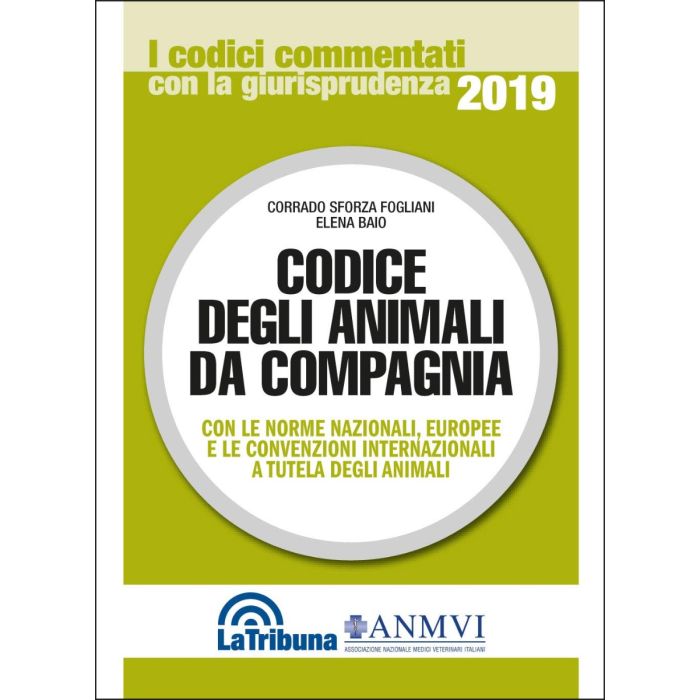 Codice degli animali da compagnia 2019 la tribuna editore ANMVI