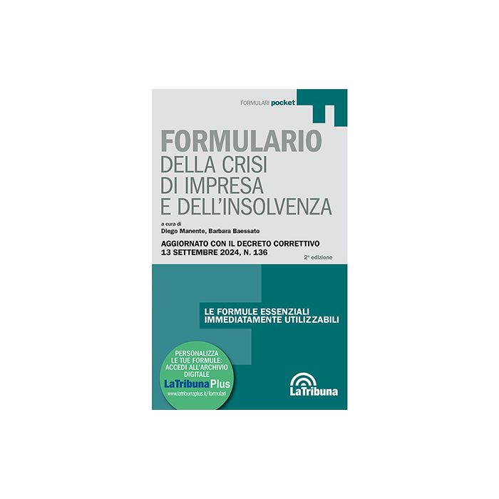 Formulario crisi di impresa e dell'insolvenza 2025
