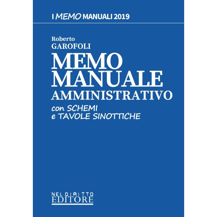 MEMO MANUALE DI DIRITTO AMMINISTRATIVO GAROFOLI NELDIRITTO