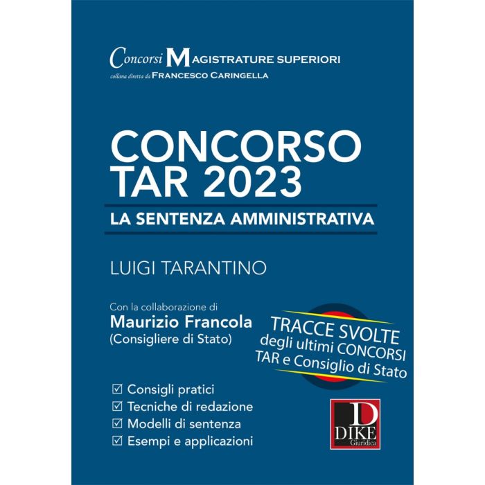 concorso tar 2023 tarantino caringella francola dike concorso tar 2023 tarantino caringella francola dike