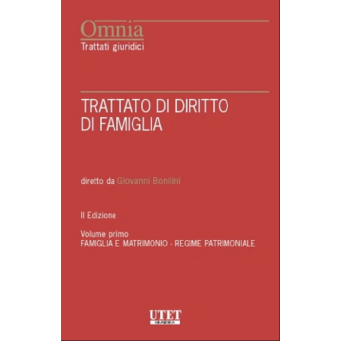 Bonilini Trattato di Famiglia 2022 utet