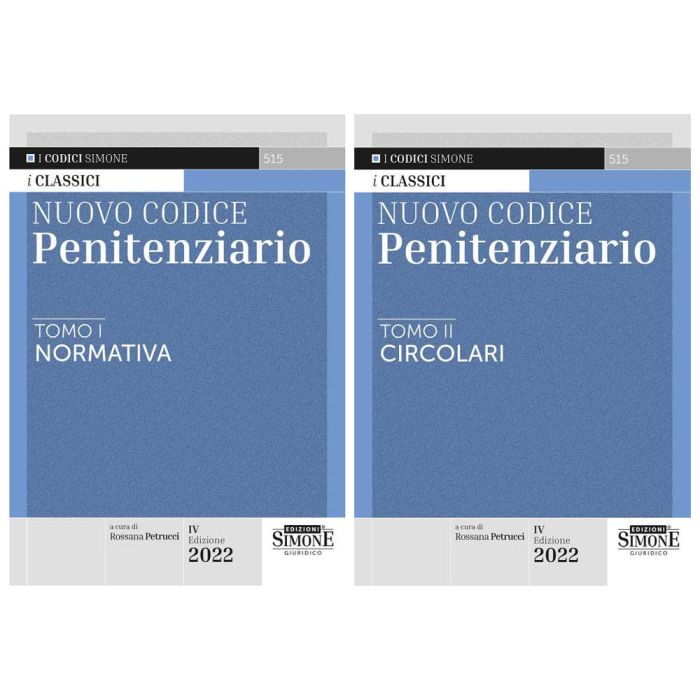 Nuovo Codice penitenziario diritto normativa e circolari 2022 simone Nuovo Codice penitenziario diritto normativa e circolari 2022 simone