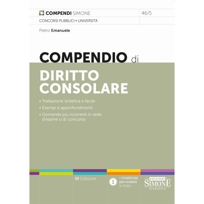 Compendio diritto consolare 2023 Edizioni Simone