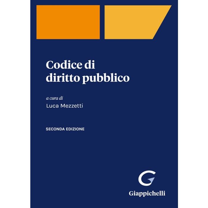 Mezzetti Codice di diritto pubblico 2022 giappichelli