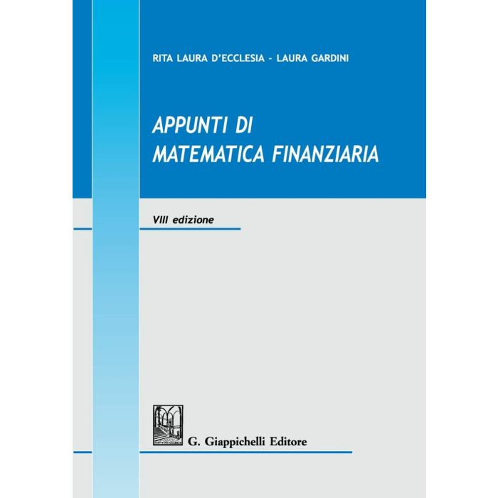 D'Ecclesia gardini Appunti di matematica finanziaria 2019 giappichelli