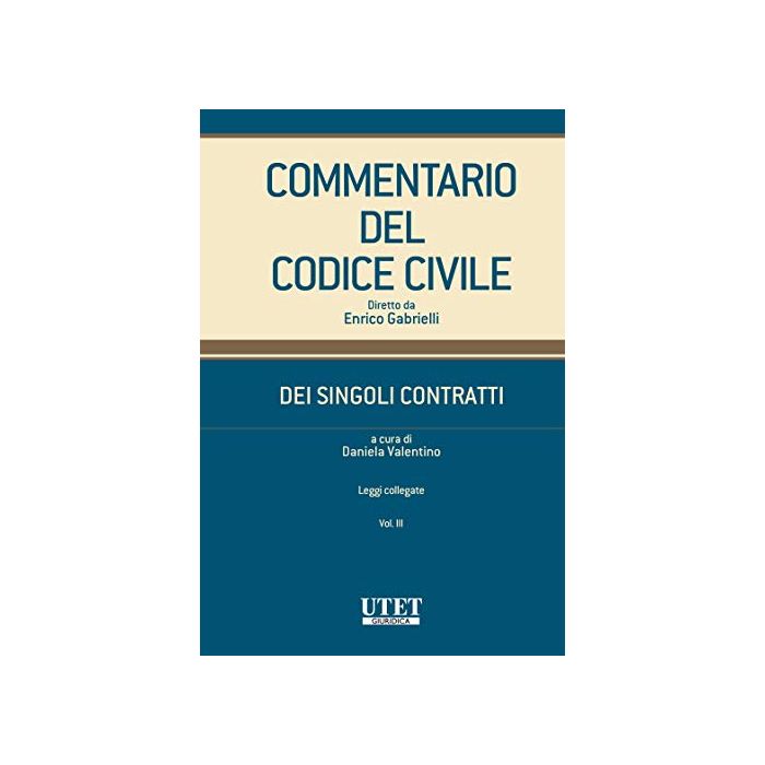 Gabrielli commentario del codice civile dei singoli contratti utet 2020