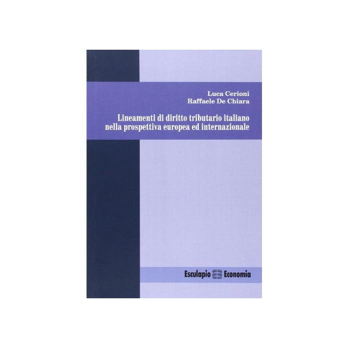 Lineamenti Di Diritto Tributario Italiano Nella Prospettiva Europea Ed Internazionale Lineamenti Di Diritto Tributario Italiano Nella Prospettiva Europea Ed Internazionale