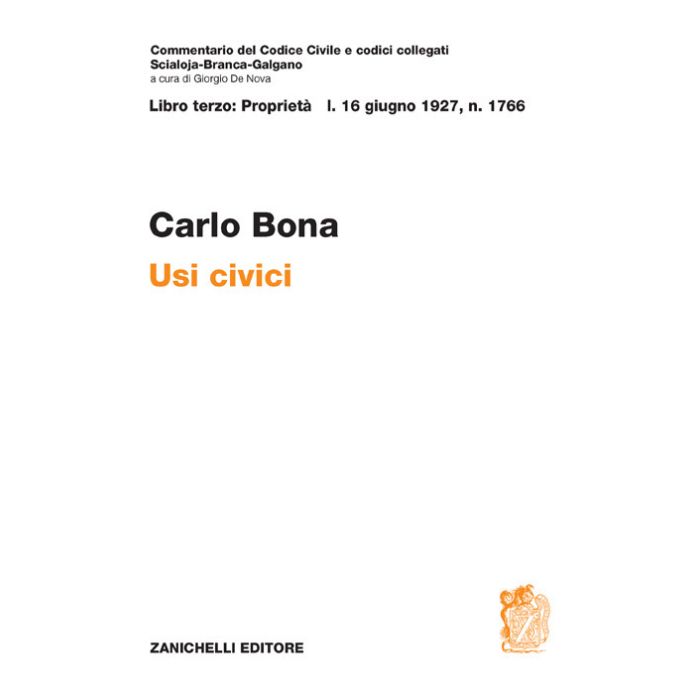 Usi civici carlo bona zanichelli
