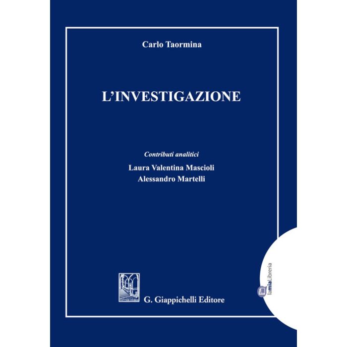 Carlo Taormina l'investigazione giappichelli