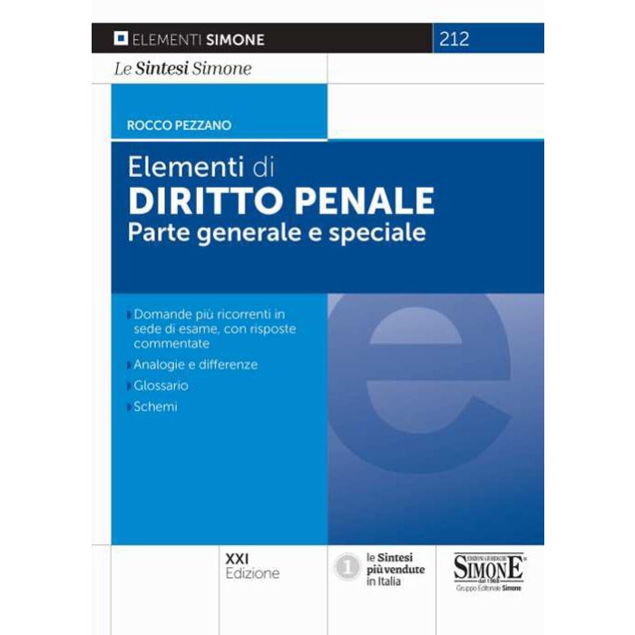 Elementi di diritto penale parte generale e speciale 2022 simone