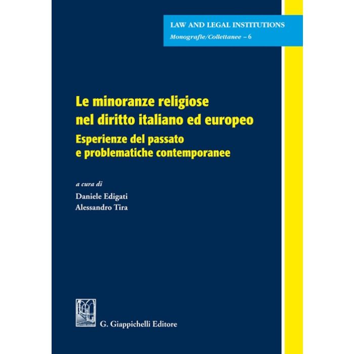 le minoranze religiose nel diritto italiano ed europeo edigati tira giappichelli 2021