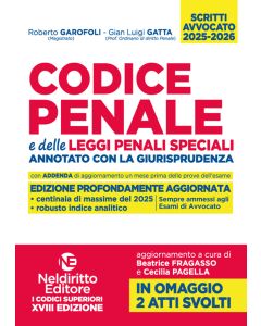 Codice penale annotato con la giurisprudenza 2025-2026 per l'esame di avvocato