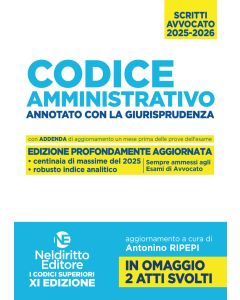 Codice amministrativo annotato con la giurisprudenza per l'esame di avvocato 2025-2026