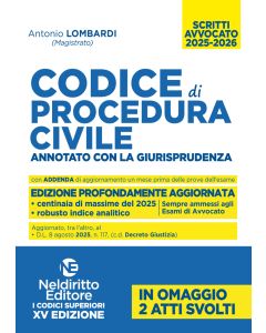 Codice di Procedura Civile Annotato con la giurisprudenza per l'Esame di avvocato 2025-2026