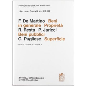 Commentario Al Codice Civile. Beni In Generale. Proprieta'. Beni Pubblici Superficie (artt. 810-956 Del Cod. Civ.)