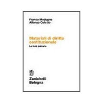 Materiali Di Diritto Costituzionale. Le Fonti Primarie