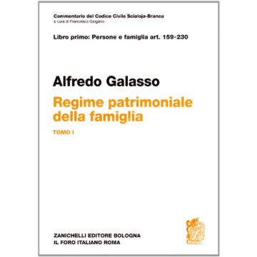 Libro Primo: Artt. 159-230. Regime Patrimoniale Della Famiglia 