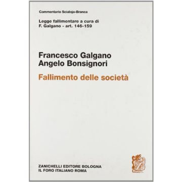Legge Fallimentare. Fallimento Delle Societa'. Artt. 146-159