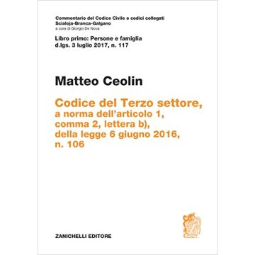Codice del Terzo settore. a norma dell'articolo 1, comma 2, lettera b), della legge 6 giugno 2016, n. 106