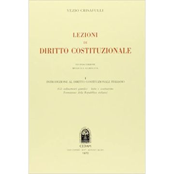 Lezioni di diritto costituzionale. Vol. 1: Introduzione di diritto costituzionale italiano 2/ed.