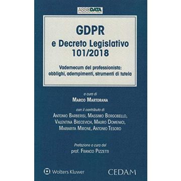 GDPR e Decreto Legislativo 101/2018. Vademecum del professionista: obblighi, adempimenti, strumenti di tutela