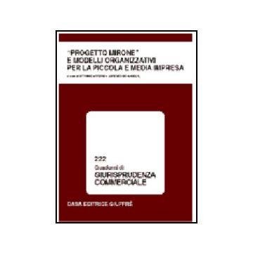 Progetto Mirone E Modelli Organizzativi Per La Piccola E Media Impresa - Afferni V. ; De Angelis L.  - Giuffre' - 9788814086236