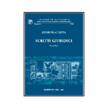 Scritti Giuridici - Auletta Giuseppe - Giuffre' - 9788814089213