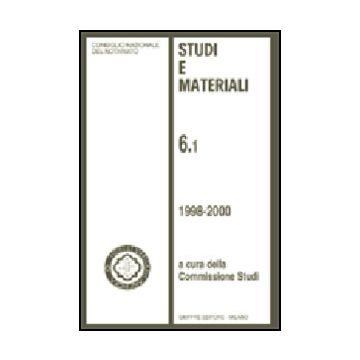 Studi E Materiali 1998-2000 - Consiglio Nazionale Del Notariato. Commiss. Studi  - Giuffre' - 9788814091346