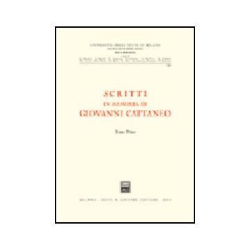 Scritti In Memoria Di Giovanni Cattaneo -  - Giuffre' - 9788814093494
