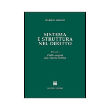 Sistema E Struttura Nel Diritto Dalle Origini Alla Scuola Storica - Losano Mario G. - Giuffre' - 9788814096310