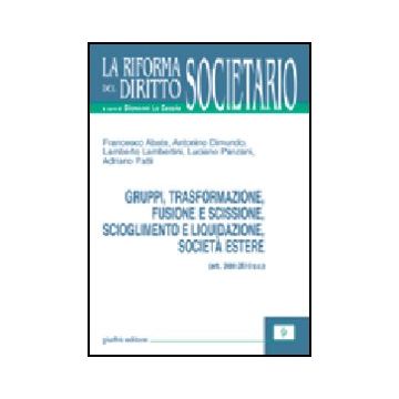 Gruppi, Trasformazione, Fusione E Scissione, Scioglimento E Liquidazione,  Societa' Estere (artt. 2484-2510 C. C.) -  - Giuffre' - 9788814103469