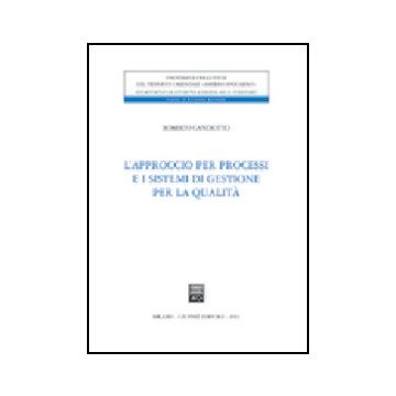 L' Approccio Per Processi E I Sistemi Di Gestione Per La Qualita'  - Candiotto Roberto - Giuffre' - 9788814104626