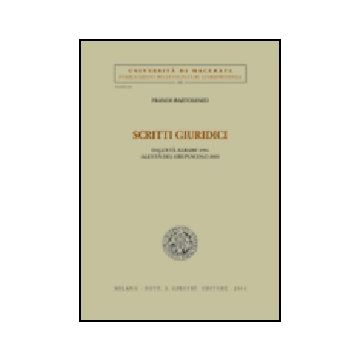 Scritti Giuridici. Dall'eta' Albare 1956 All'eta' Del Crepuscolo 2003 - Bartolomei Franco - Giuffre' - 9788814107672