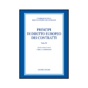 Principi Di Diritto Europeo Dei Contratti - Castronovo C.  - Giuffre' - 9788814117886