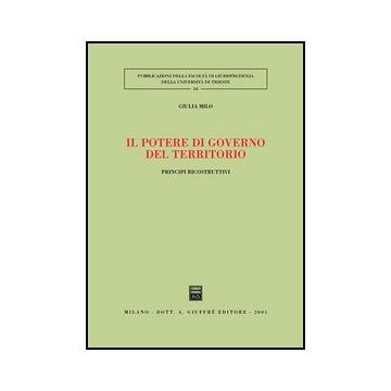 Il Potere Di Governo Del Territorio. Principi Ricostruttivi  - Milo Giulia - Giuffre' - 9788814120091