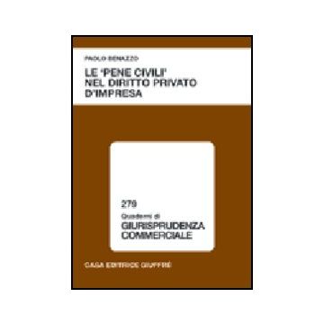 Le «pene Civili» Nel Diritto Privato D'impresa  - Benazzo Paolo - Giuffre' - 9788814120411