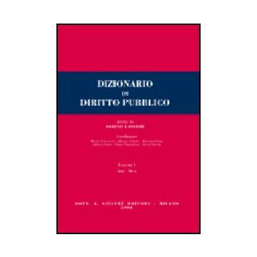 Dizionario Di Diritto Pubblico -  - Giuffre' - 9788814121586