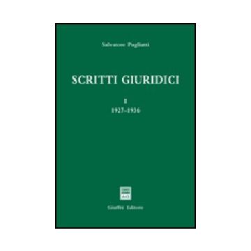 Scritti Giuridici 1927-1936