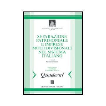 Separazione Patrimoniale E Imprese Multidivisionali Nel Sistema Italiano - Danovi Alessandro - Giuffre' - 9788814122590