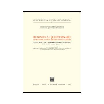 Reponses Au Questionnaire En Matiere De Successions Et Testaments. Livre Vert De La Commission Europenne - Consiglio Nazionale Del Notariato  - Giuffre' - 9788814123207