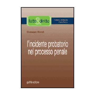 L' Incidente Probatorio Nel Processo Penale  - Biondi Giuseppe - Giuffre' - 9788814125027