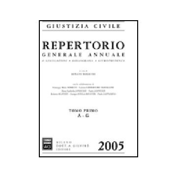 Repertorio Generale Annuale Di Legislazione, Bibliografia, Giurisprudenza - Borruso R.  - Giuffre' - 9788814125454