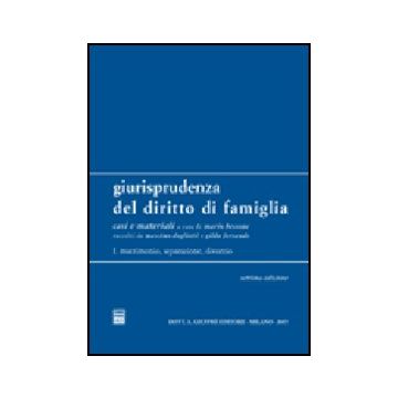 Giurisprudenza Del Diritto Di Famiglia Matrimonio, Separazione, Divorzio - Bessone M. ; Dogliotti M. ; Ferrando G.  - Giuffre' - 9788814126345
