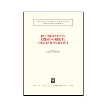 Rappresentanza E Responsabilita' Negli Enti Collettivi. Atti Del Convegno  (messina, 29-30 Settembre 2006) -  - Giuffre' - 9788814136306