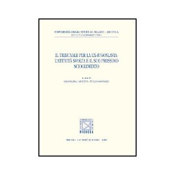 Il Tribunale Per La Ex-jugoslavia: L'attivita' Svolta E Il Suo Prossimo  Scioglimento  - Calvetti G. ; Scovazzi T.  - Giuffre' - 9788814136511