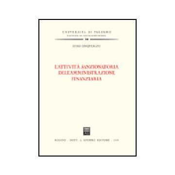 L' Attivita' Sanzionatoria Dell'amministrazione Finanziaria 