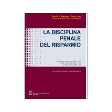 La Disciplina Penale Del Risparmio 